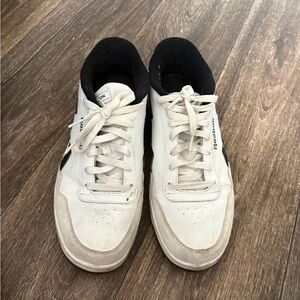 Reebok Men's White and Black Sneakers